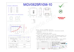 MGV0625R10M-10 Datasheet Cover