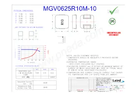 MGV0625R10M-10 데이터 시트 표지