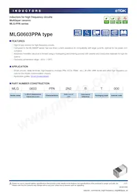 MLG0603PPA4N7JT000 Datenblatt Cover