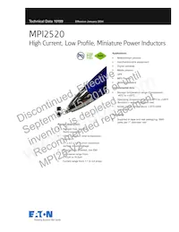 MPI2520R1-100-R數據表 封面