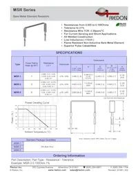 MSR5-0R05J1 Datasheet Cover
