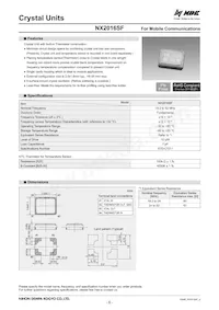 NX2016SF-19.2M-EXS00A-CS06709 Datenblatt Cover