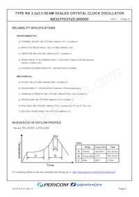 NX3211C0125.000000 Datasheet Pagina 5