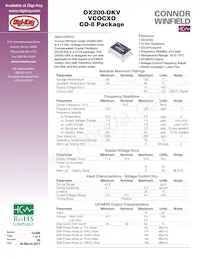 OX200-DKV-010.0M Datasheet Cover