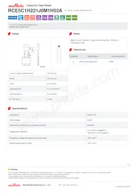 RCE5C1H221J0M1H03A Datasheet Cover