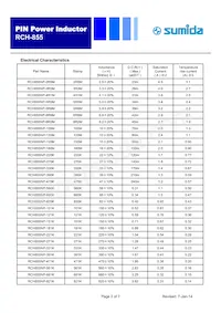 RCH855NP-8R2M Datasheet Page 2