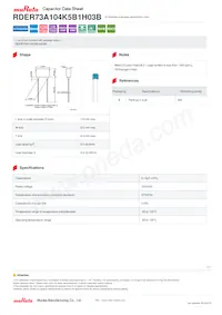 RDER73A104K5B1H03B Datasheet Cover