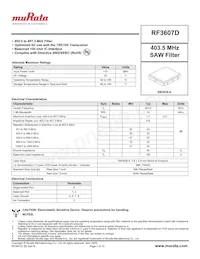 RF3607D Datasheet Cover