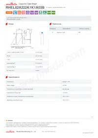 RHEL82A222K1K1A03B 데이터 시트 표지