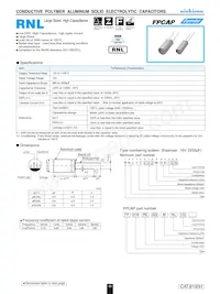 RNL1C821MDS6 Datasheet Cover