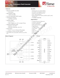 SIT9104AI-3015Y數據表 封面