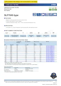 SLF7045T-221MR33-PF Datasheet Copertura