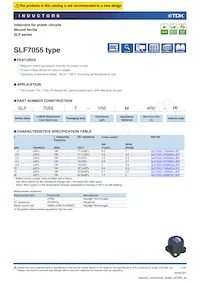 SLF7055T-220M1R7-3PF Datenblatt Cover