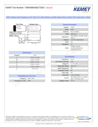 T495A685K006ZTE2K0 Datasheet Cover