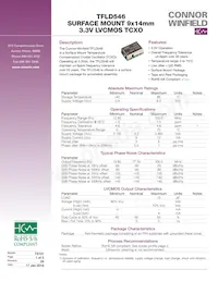 TFLD546-020.0M Datasheet Cover