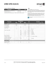 UMZ-290-A16-G Datasheet Pagina 2