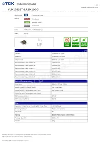 VLM10555T-1R2M100-3 Datasheet Cover