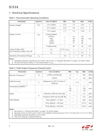 534MC000260DG Datasheet Page 2