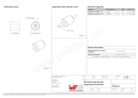 74270073 Datasheet Copertura