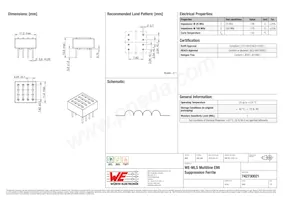 742730021 Datasheet Copertura