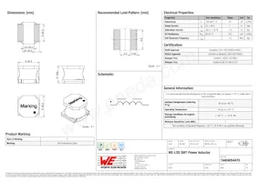 74404054470 Datasheet Cover