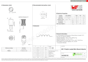 7447462102 Datasheet Copertura