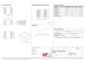 74479276147C Datasheet Copertura