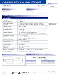 AB26T-32.768KHZ-E Datasheet Cover