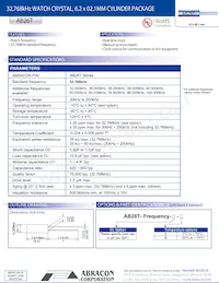 AB26T-32.768KHZ-E Datasheet Copertura