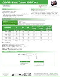 ACM-31-900M-T Datasheet Cover