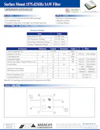 AFS20A53-1575.42-T2 Datasheet Cover