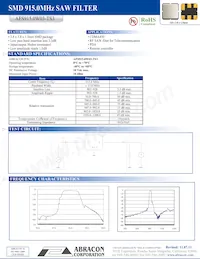 AFS915.0W03-TS3 Datasheet Cover