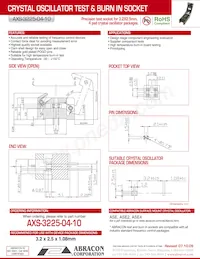 AXS-3225-04-10 Datasheet Cover