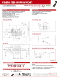 AXS-3225-04-12 Datasheet Cover