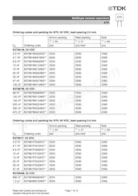 B37987M1154K054 Datasheet Page 12