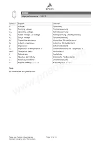 B43698B5226Q7 Datasheet Page 12