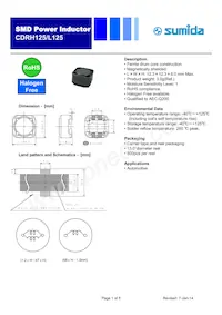 CDRH125L125NP-100MC Cover