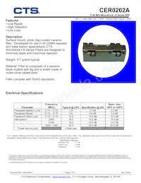 CER0202A Datasheet Cover
