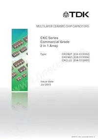 CKCM25X8R1H682M060AA Datasheet Cover