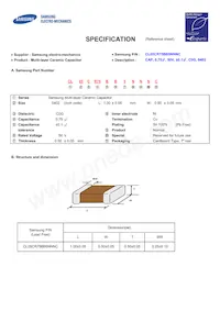 CL05CR75BB5NNNC Datasheet Cover