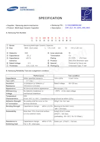 CL10X226MR8NUNE Datasheet Cover