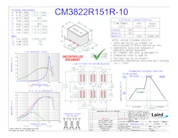 CM3822R151R-10 Datasheet Cover