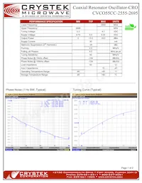 CVCO55CC-2555-2695 Datasheet Cover