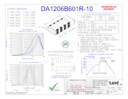 DA1206B601R-10 Datasheet Cover