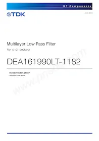DEA161990LT-1182 Datasheet Cover