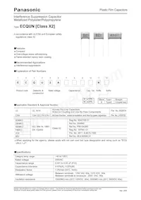 ECQ-U2A104MN Datasheet Cover