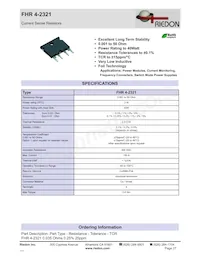 FHR4V-0R002F1 Datasheet Cover