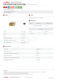 GA355XR7GB333KY06L Datasheet Cover