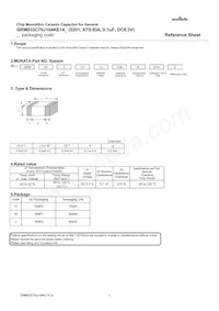 GRM033C70J104KE14E Datasheet Cover