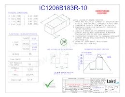 IC1206B183R-10 Datasheet Cover